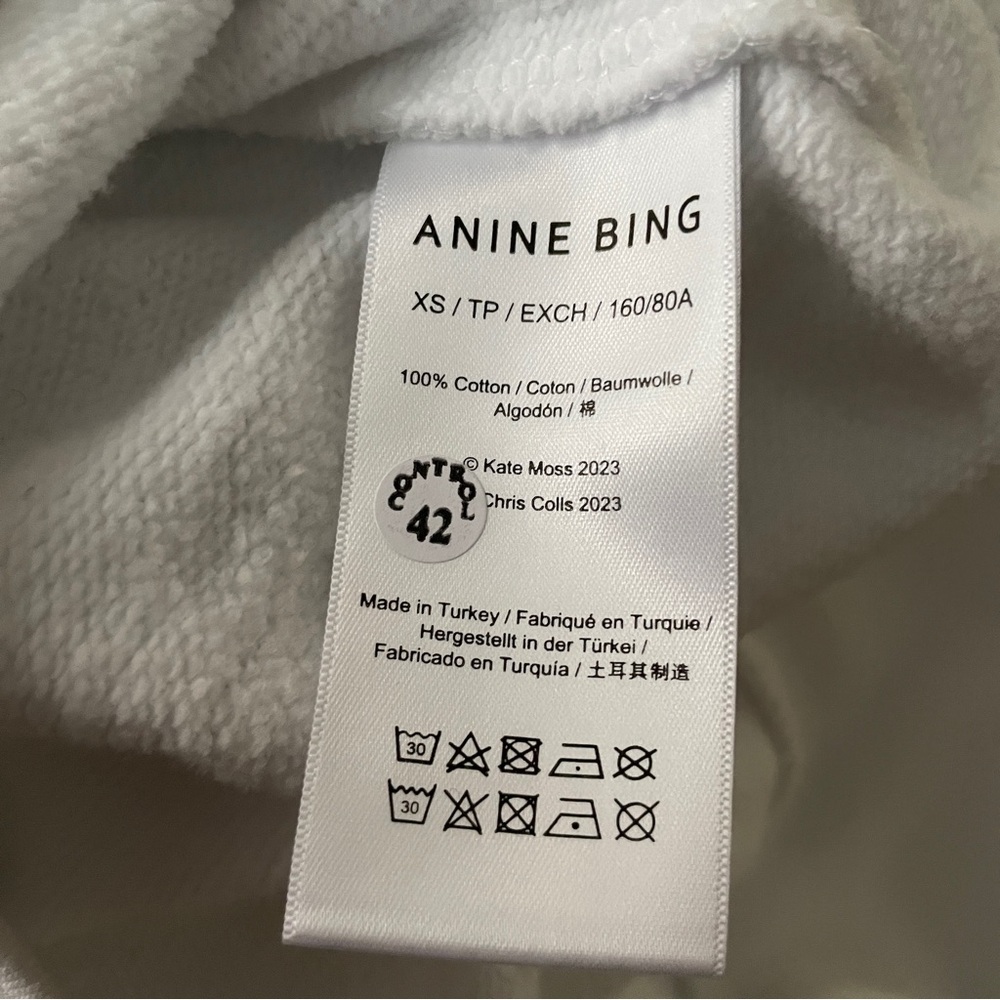ANINE BING x KATE MOSS Sweatshirt NWT - Picture 11 of 11